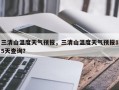 三清山温度天气预报，三清山温度天气预报15天查询？